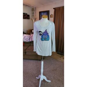 NWT JUSTICE GIRLS LS TOP